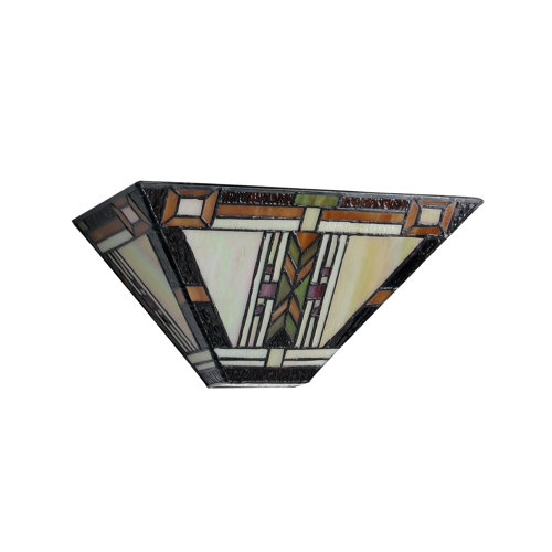 Loon Peak® Fournier Glass Flush Mounted Sconce & Reviews Wayfair